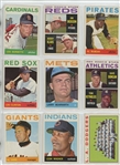 1964 Topps Complete Set Featuring Hank Aaron, Willie Stargell, Willie McCovey, Bob Clemente, Bob Gibson, Mickey Mantle, Willie Mays, Hank Aaron, and many more.  All high numbers included and in...