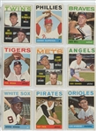 1964 Topps Complete Set Featuring Hank Aaron, Willie Stargell, Willie McCovey, Bob Clemente, Bob Gibson, Mickey Mantle, Willie Mays, Hank Aaron, and many more.  All high numbers included and in...
