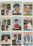 1964 Topps Complete Set Featuring Hank Aaron, Willie Stargell, Willie McCovey, Bob Clemente, Bob Gibson, Mickey Mantle, Willie Mays, Hank Aaron, and many more.  All high numbers included and in...