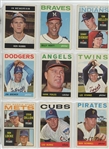 1964 Topps Complete Set Featuring Hank Aaron, Willie Stargell, Willie McCovey, Bob Clemente, Bob Gibson, Mickey Mantle, Willie Mays, Hank Aaron, and many more.  All high numbers included and in...