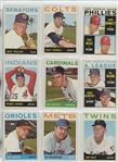 1964 Topps Complete Set Featuring Hank Aaron, Willie Stargell, Willie McCovey, Bob Clemente, Bob Gibson, Mickey Mantle, Willie Mays, Hank Aaron, and many more.  All high numbers included and in...