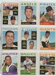 1964 Topps Complete Set Featuring Hank Aaron, Willie Stargell, Willie McCovey, Bob Clemente, Bob Gibson, Mickey Mantle, Willie Mays, Hank Aaron, and many more.  All high numbers included and in...