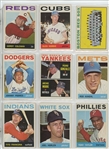 1964 Topps Complete Set Featuring Hank Aaron, Willie Stargell, Willie McCovey, Bob Clemente, Bob Gibson, Mickey Mantle, Willie Mays, Hank Aaron, and many more.  All high numbers included and in...