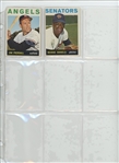 1964 Topps Complete Set Featuring Hank Aaron, Willie Stargell, Willie McCovey, Bob Clemente, Bob Gibson, Mickey Mantle, Willie Mays, Hank Aaron, and many more.  All high numbers included and in...