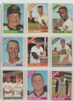1966 Topps Complete Set Featuring Hank Aaron, Willie Stargell, Willie McCovey, Bob Clemente, Bob Gibson, Mickey Mantle, Willie Mays, Hank Aaron, and many more.  All high numbers included and in...