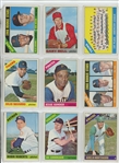 1966 Topps Complete Set Featuring Hank Aaron, Willie Stargell, Willie McCovey, Bob Clemente, Bob Gibson, Mickey Mantle, Willie Mays, Hank Aaron, and many more.  All high numbers included and in...