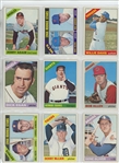 1966 Topps Complete Set Featuring Hank Aaron, Willie Stargell, Willie McCovey, Bob Clemente, Bob Gibson, Mickey Mantle, Willie Mays, Hank Aaron, and many more.  All high numbers included and in...
