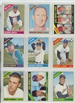 1966 Topps Complete Set Featuring Hank Aaron, Willie Stargell, Willie McCovey, Bob Clemente, Bob Gibson, Mickey Mantle, Willie Mays, Hank Aaron, and many more.  All high numbers included and in...