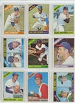 1966 Topps Complete Set Featuring Hank Aaron, Willie Stargell, Willie McCovey, Bob Clemente, Bob Gibson, Mickey Mantle, Willie Mays, Hank Aaron, and many more.  All high numbers included and in...