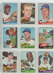 1965 Topps Complete Set Featuring Hank Aaron, Willie Stargell, Willie McCovey, Bob Clemente, Bob Gibson, Mickey Mantle, Willie Mays, Hank Aaron, Pete Rose, Steve Carlton RC and many more.  All high...