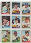 1965 Topps Complete Set Featuring Hank Aaron, Willie Stargell, Willie McCovey, Bob Clemente, Bob Gibson, Mickey Mantle, Willie Mays, Hank Aaron, Pete Rose, Steve Carlton RC and many more.  All high...