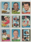 1965 Topps Complete Set Featuring Hank Aaron, Willie Stargell, Willie McCovey, Bob Clemente, Bob Gibson, Mickey Mantle, Willie Mays, Hank Aaron, Pete Rose, Steve Carlton RC and many more.  All high...
