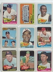 1965 Topps Complete Set Featuring Hank Aaron, Willie Stargell, Willie McCovey, Bob Clemente, Bob Gibson, Mickey Mantle, Willie Mays, Hank Aaron, Pete Rose, Steve Carlton RC and many more.  All high...