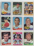 1965 Topps Complete Set Featuring Hank Aaron, Willie Stargell, Willie McCovey, Bob Clemente, Bob Gibson, Mickey Mantle, Willie Mays, Hank Aaron, Pete Rose, Steve Carlton RC and many more.  All high...