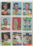 1965 Topps Complete Set Featuring Hank Aaron, Willie Stargell, Willie McCovey, Bob Clemente, Bob Gibson, Mickey Mantle, Willie Mays, Hank Aaron, Pete Rose, Steve Carlton RC and many more.  All high...