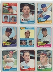 1965 Topps Complete Set Featuring Hank Aaron, Willie Stargell, Willie McCovey, Bob Clemente, Bob Gibson, Mickey Mantle, Willie Mays, Hank Aaron, Pete Rose, Steve Carlton RC and many more.  All high...