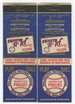 1940 Philadelphia Phillies Matchbook Schedules LOT OF 2