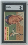 1956 Topps Bob Feller #200 SGC 3 VG Gray Back