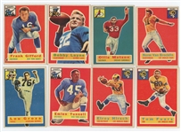 Lot of 64  1956 Topps Football with 19 HOFer's incl. Frank Gifford and Bobby Layne