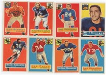 Lot of 64  1956 Topps Football with 19 HOFer's incl. Frank Gifford and Bobby Layne