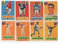 Lot of 64  1956 Topps Football with 19 HOFer's incl. Frank Gifford and Bobby Layne
