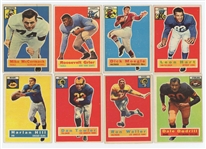 Lot of 64  1956 Topps Football with 19 HOFer's incl. Frank Gifford and Bobby Layne