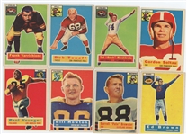 Lot of 64  1956 Topps Football with 19 HOFer's incl. Frank Gifford and Bobby Layne
