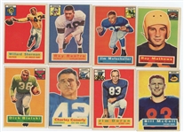 Lot of 64  1956 Topps Football with 19 HOFer's incl. Frank Gifford and Bobby Layne