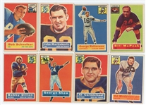 Lot of 64  1956 Topps Football with 19 HOFer's incl. Frank Gifford and Bobby Layne