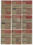 1953 Topps Low Grade Starter Set 25/274 w/ HOF Hoyt Wilhelm