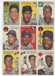 1954 Topps Baseball Starter set 27/250 w/ HOF Hoyt Wilhelm and the Ed and John O'Brien #139 card (LOW GRADE)