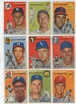 1954 Topps Baseball Starter set 27/250 w/ HOF Hoyt Wilhelm and the Ed and John O'Brien #139 card (LOW GRADE)
