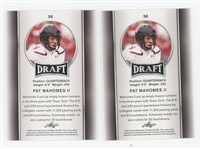 2017 Leaf Patrick Mahomes Rookie 2-card lot (one gold, one silver) NM-MT