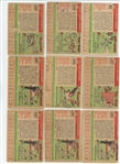 1954 1955 1956 Topps 46-card lot w/ Don Zimmer Rookie (LOW GRADE)