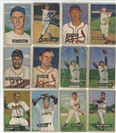 1949, 1950, 1951, 1952 Bowman 31-card Baseball lot (LOW GRADE)