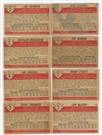1953 Bowman 11-card lot (including one Black and White) (LOW GRADE)