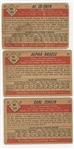 1953 Bowman 11-card lot (including one Black and White) (LOW GRADE)