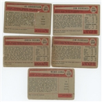 1954 Bowman 45-card lot (42 different) including HOF Larry Doby (LOW GRADE)