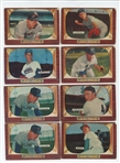 1955 Bowman 46-card lot (43 different) including Tommy Byrne high number #300 (LOW GRADE)