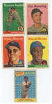 1958 Topps 13-card lot of Hall of Famers (Kaline, Wynn, Bunning, Fox, Frank Robinson, Banks, and more) (LOW GRADE)