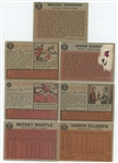 1962 Topps Hall of Fame Lot of 10 cards w/ Gaylord Perry and Billy Williams rookies, Mickey Mantle #318, Hank Aaron and Brooks Robinson All-Stars, and more (LOW GRADE)