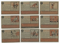 1962 Topps High Number lot of 32 cards (30 different) including Rookie Parade #595 LOW GRADE
