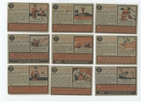 1962 Topps High Number lot of 32 cards (30 different) including Rookie Parade #595 LOW GRADE