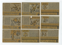 1960 Topps Baseball Starter Set 187/572 (32%) with HOF Wynn, Ford, Mazeroski, Fox, Wilhelm, Kaat Rookie, Alston, Stengel, Ashburn, Spahn, Drysdale, and 17 high numbers including Willie Mays...