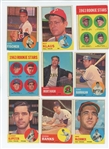 1963 Topps Starter Set 151/572 (26.4%) including HOF Hoyt Wilhelm, Jim Kaat, Gaylord Perry, and Juan Marichal, plus Lou Brock and 30 other Series 6 cards, and 17 Series 7 cards (LOW GRADE)