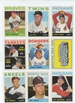 1964 Topps Starter Set 160/586 (27.3%) including HOF Hoyt Wilhelm, Ed Mathews, Joe Torre, Walt Alston, Nellie Fox, Jim Bunning, Robin Roberts, Ron Santo, and Orlando Cepeda, plus Jim Kaat and 22...