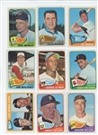 1965 Topps Starter Set 163/598 (27.3%) including HOF Willie McCovey, Gaylord Perry, Billy Williams, Luis Aparicio, and Nellie Fox,  plus  25 Series 7 high numbers (LOW GRADE)
