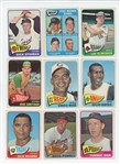 1965 Topps Starter Set 163/598 (27.3%) including HOF Willie McCovey, Gaylord Perry, Billy Williams, Luis Aparicio, and Nellie Fox,  plus  25 Series 7 high numbers (LOW GRADE)