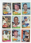 1965 Topps Starter Set 163/598 (27.3%) including HOF Willie McCovey, Gaylord Perry, Billy Williams, Luis Aparicio, and Nellie Fox,  plus  25 Series 7 high numbers (LOW GRADE)