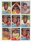1965 Topps LOW GRADE lot of 72 cards including HOF Al Kaline and Ernie Banks, plus two high numbers